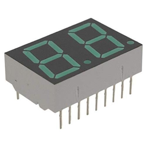 Módulo Display LED 7 Segmentos Agilent Technologies HDSP-5623 Verde 2 Caracteres