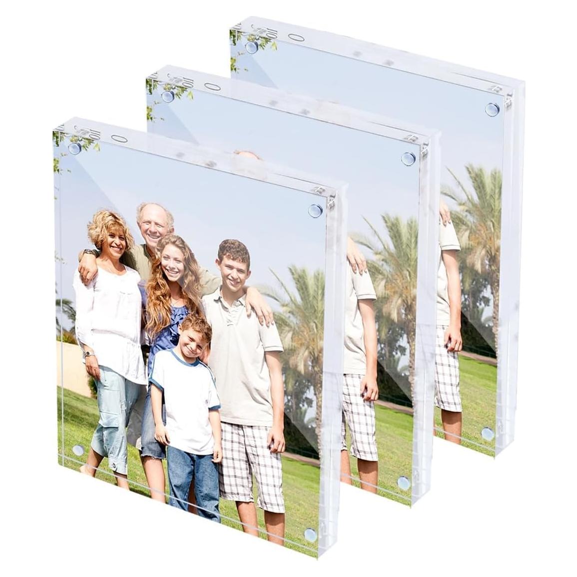Marco de Foto Acrílico Magnético Oubou 6x8 cm - 3 Paquetes