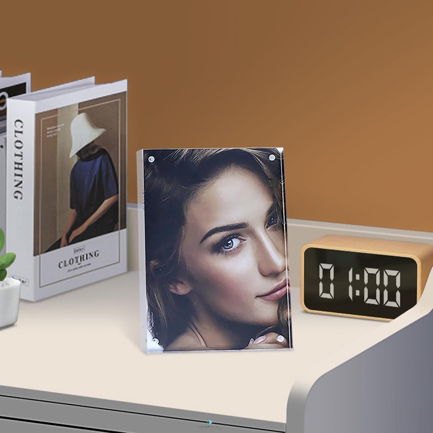 Marco de Foto Acrílico Magnético Oubou 6x8 cm - 3 Paquetes