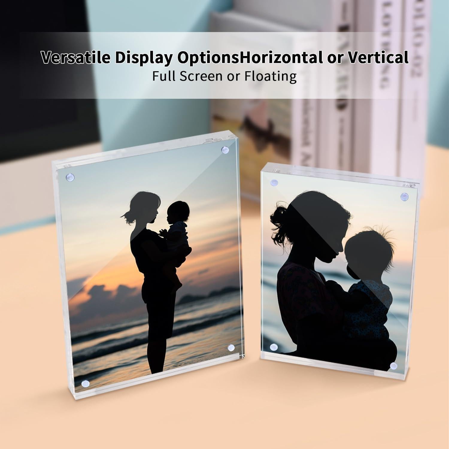 Marco de Foto Acrílico Magnético Oubou 6x8 cm - 3 Paquetes