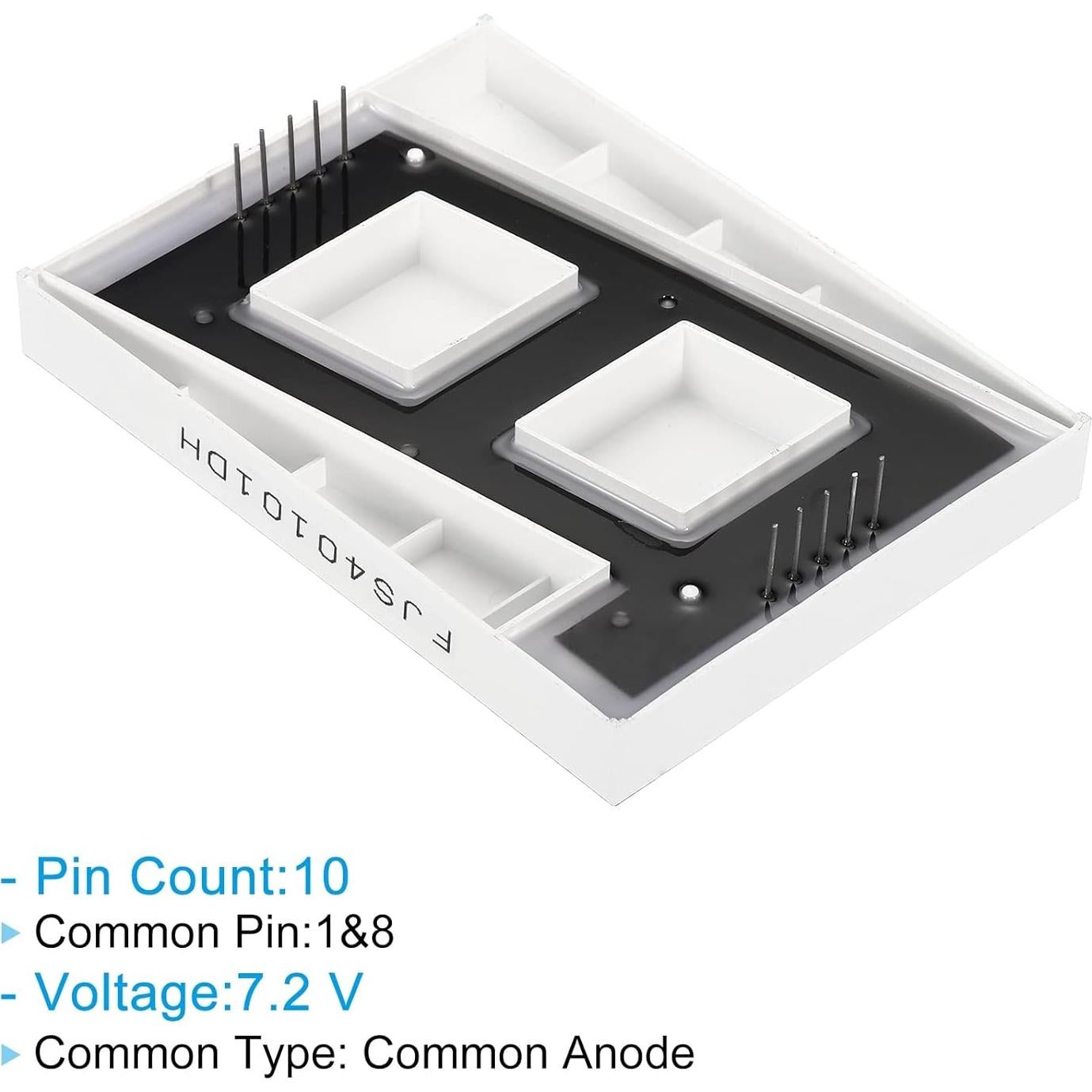Tubo Digital LED PATIKIL 7 Segmentos Rojo 10 Pines 7.2V 4"