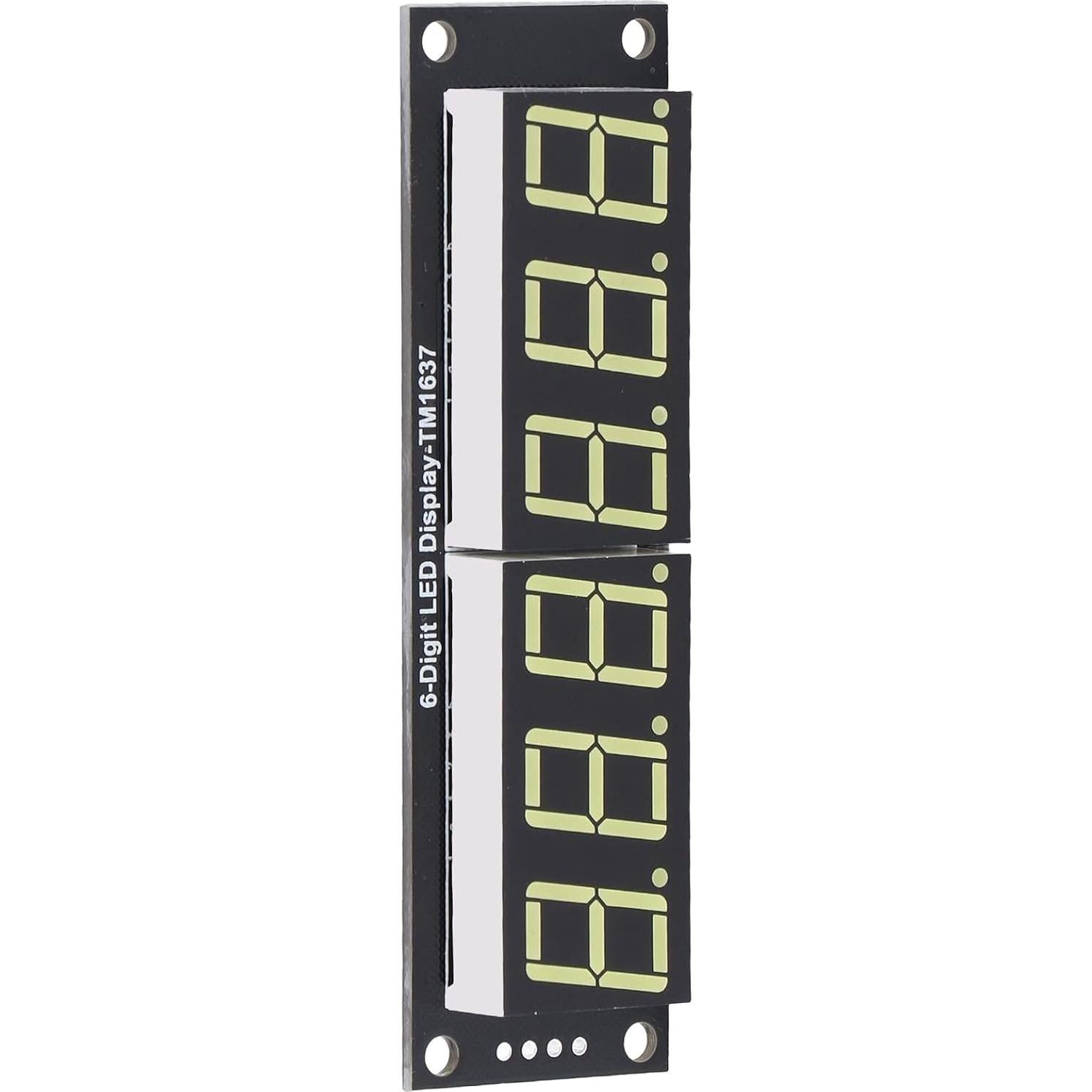 Módulo Display Digital LED 6 Dígitos TM1637 Luz Blanca 5V