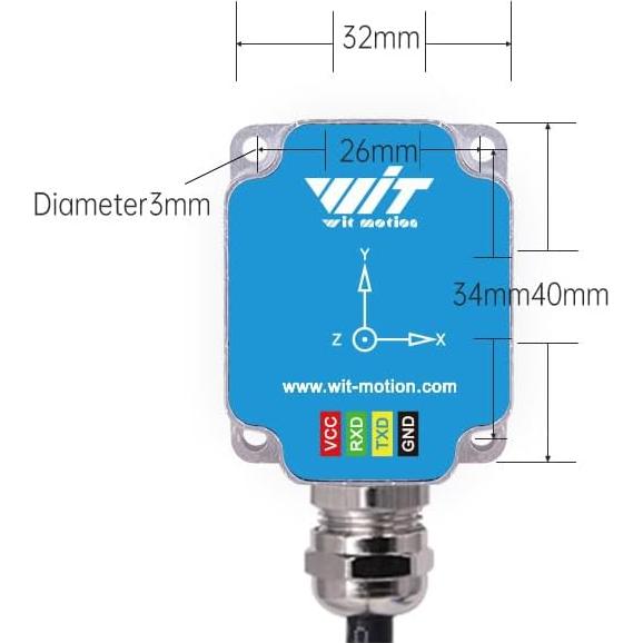 Sensor de Navegación Inercial WitMotion WTGAHRS3-TTL 6 Ejes