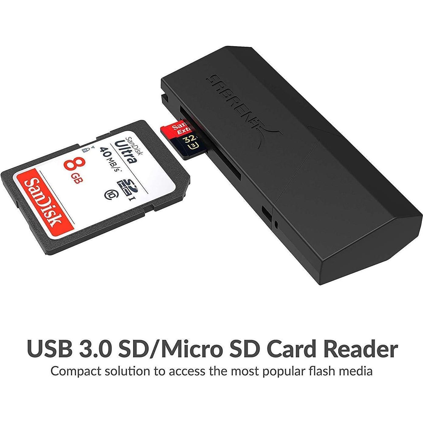Lector de Tarjetas USB 3.0 SABRENT CR-UMSS para SD/MicroSD