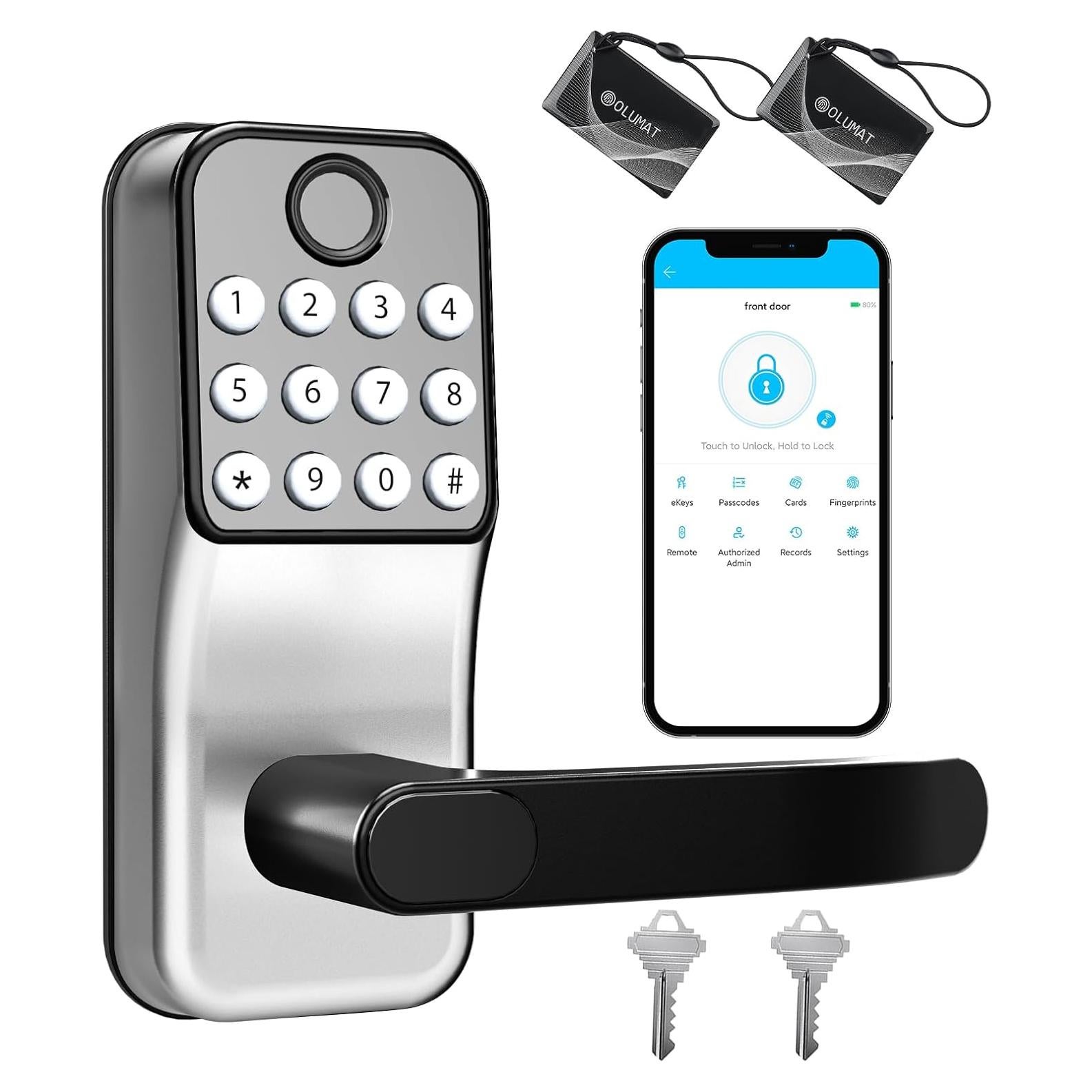 Cerradura Inteligente Olumat B22 con Huella y APP