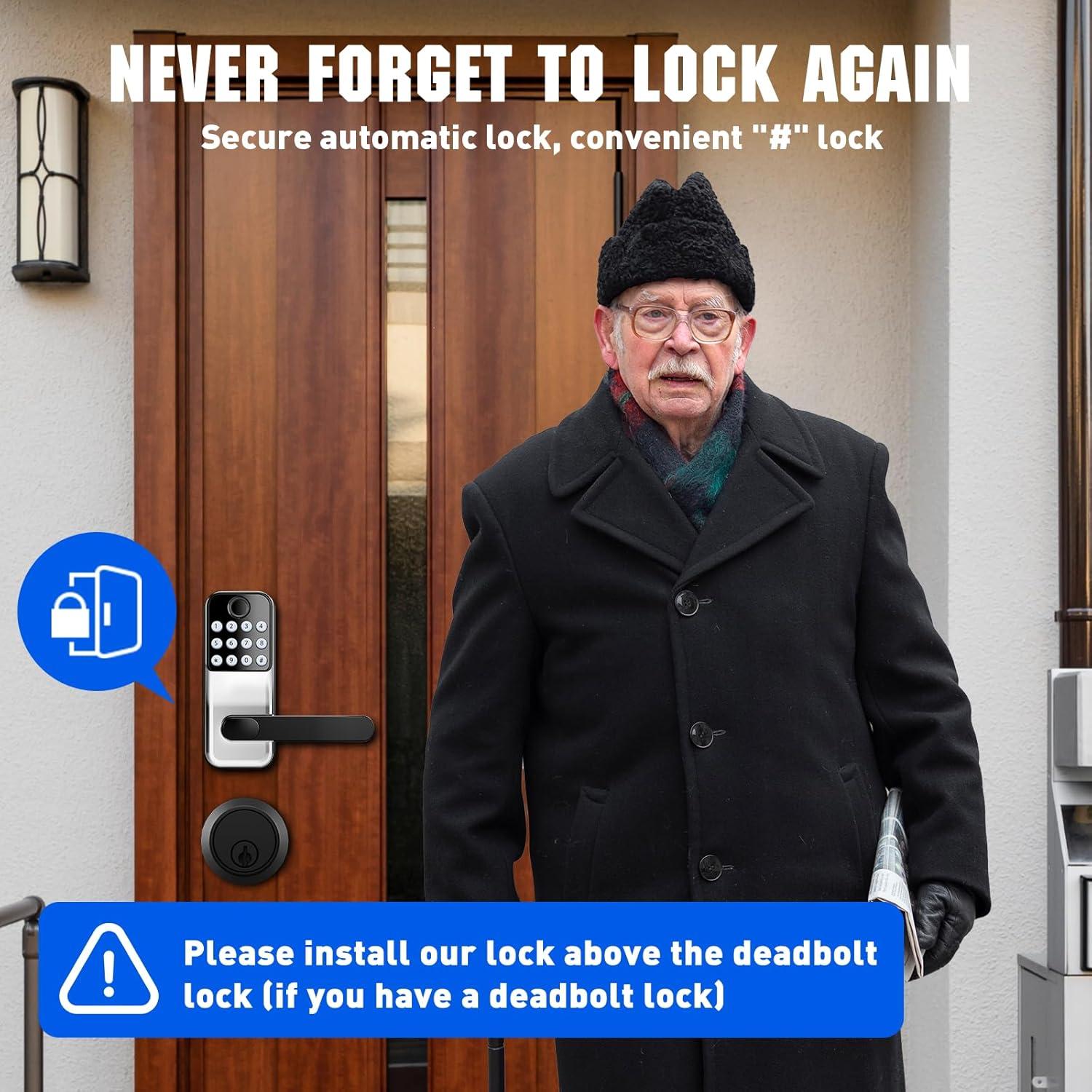 Cerradura Inteligente Olumat B22 con Huella y APP