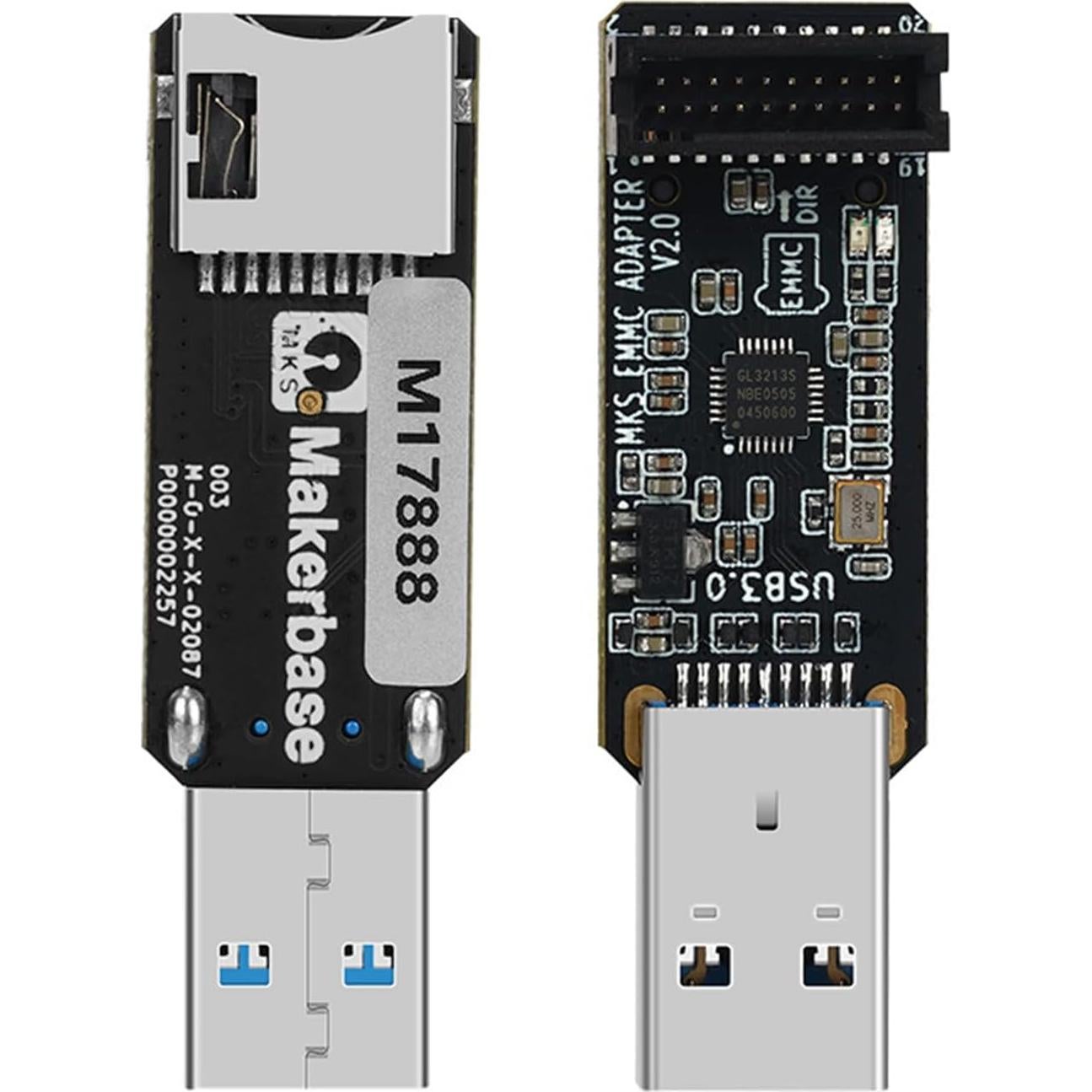 Adaptador EMMC-V2 USB3.0 para Impresora 3D - Lector de Tarjetas