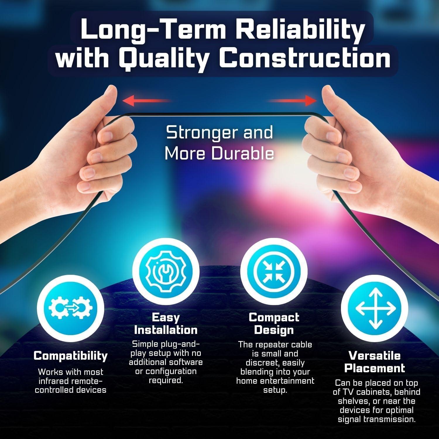 Cable Extensor de Control Remoto IR TNP 7.62m USB