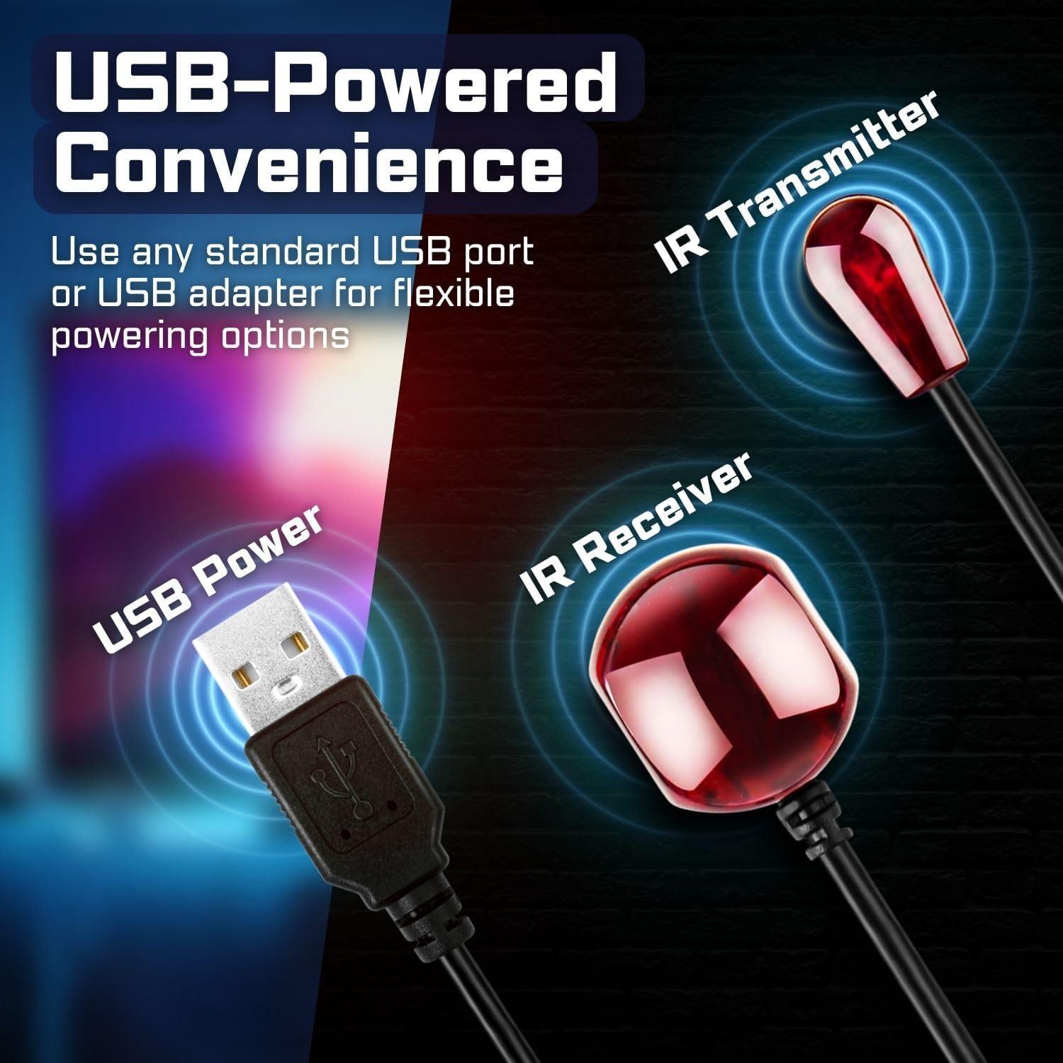 Cable Extensor de Control Remoto IR TNP 7.62m USB