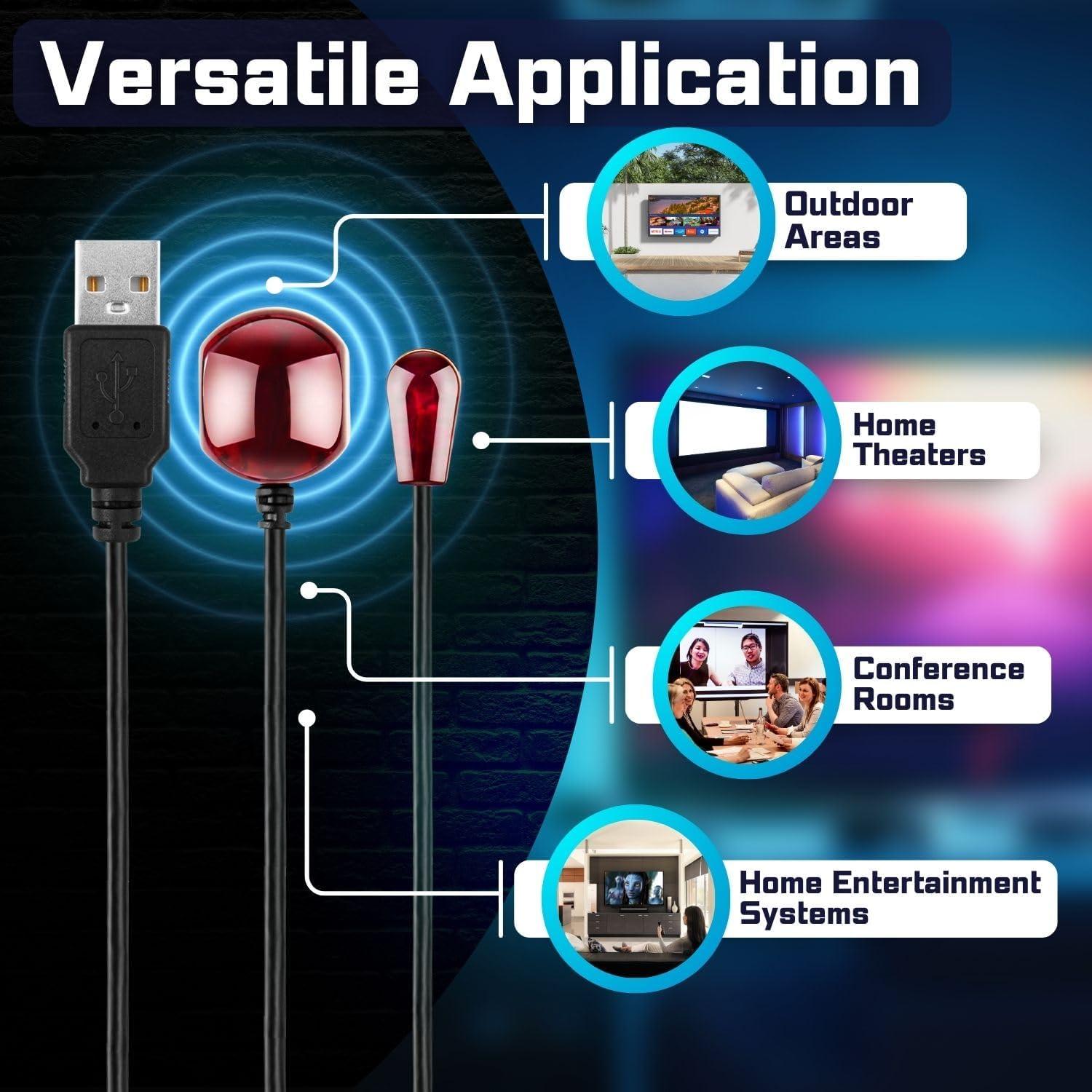 Cable Extensor de Control Remoto IR TNP 7.62m USB