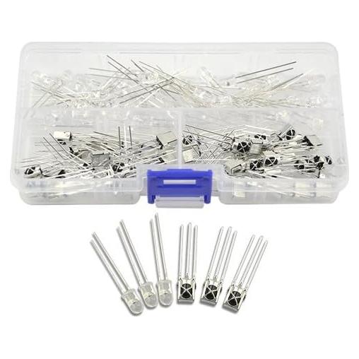 Diodos Infrarrojos 940nm XINGYHENG 100Pcs 5mm Emisores y Receptores