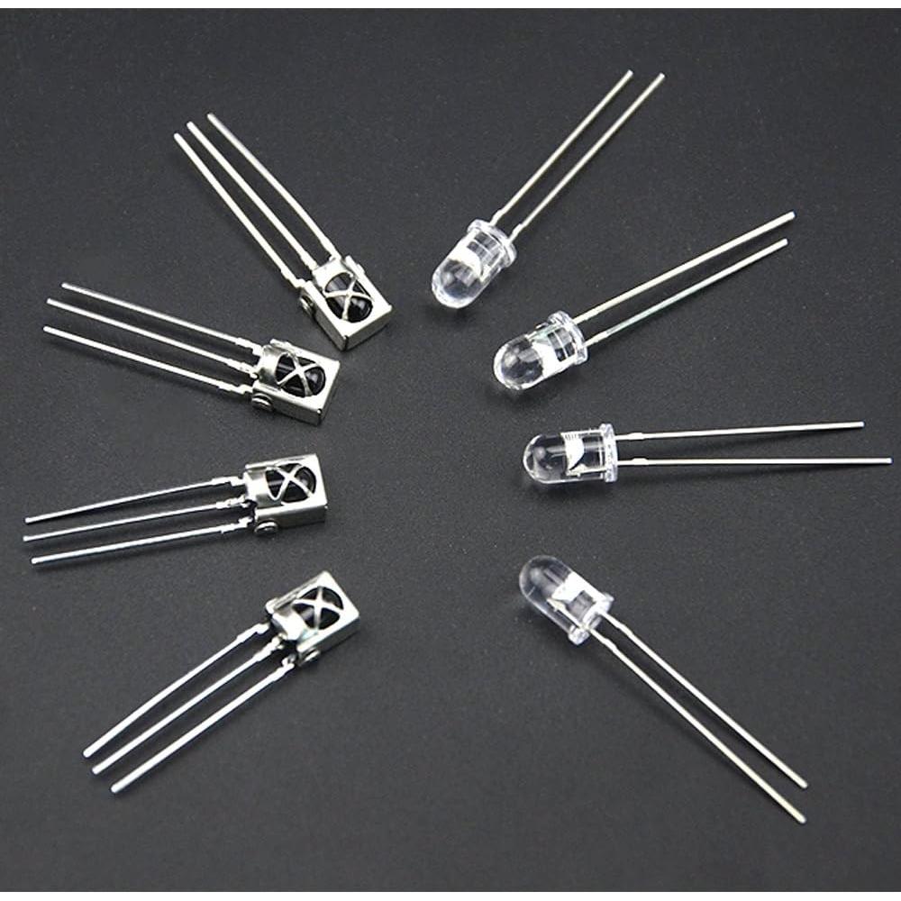 Diodos Infrarrojos 940nm XINGYHENG 100Pcs 5mm Emisores y Receptores