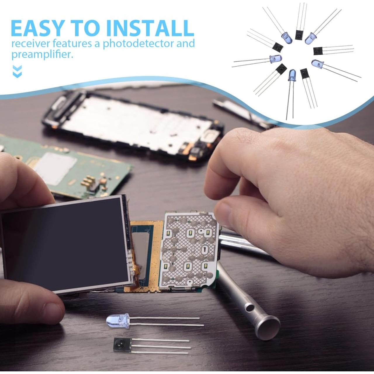 Receptor IR Baluue HS0038B y Emisor TSAL6200 38kHz 20m