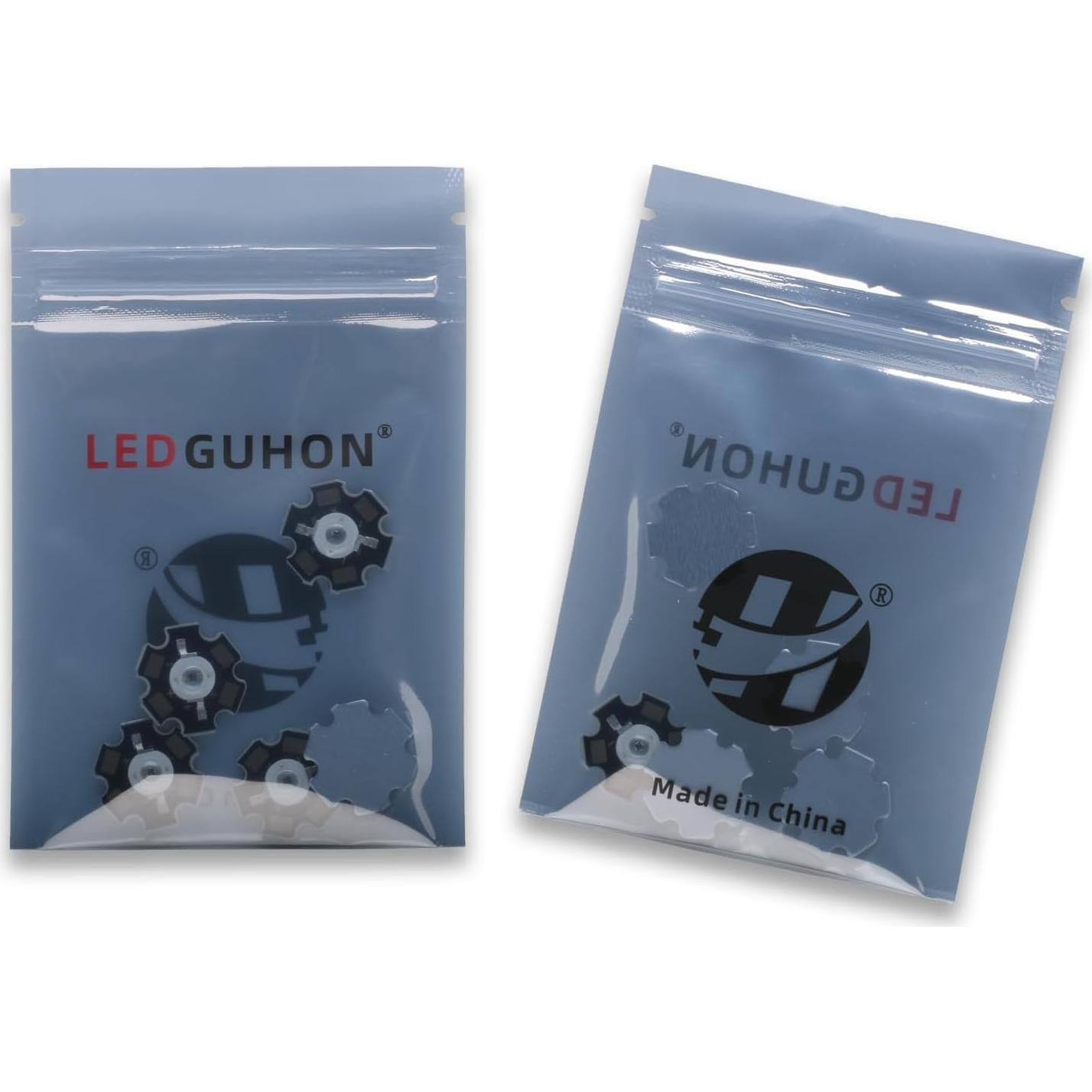 5 Piezas LED Infrarrojo 940nm 3W LEDGUHON con PCB 20mm