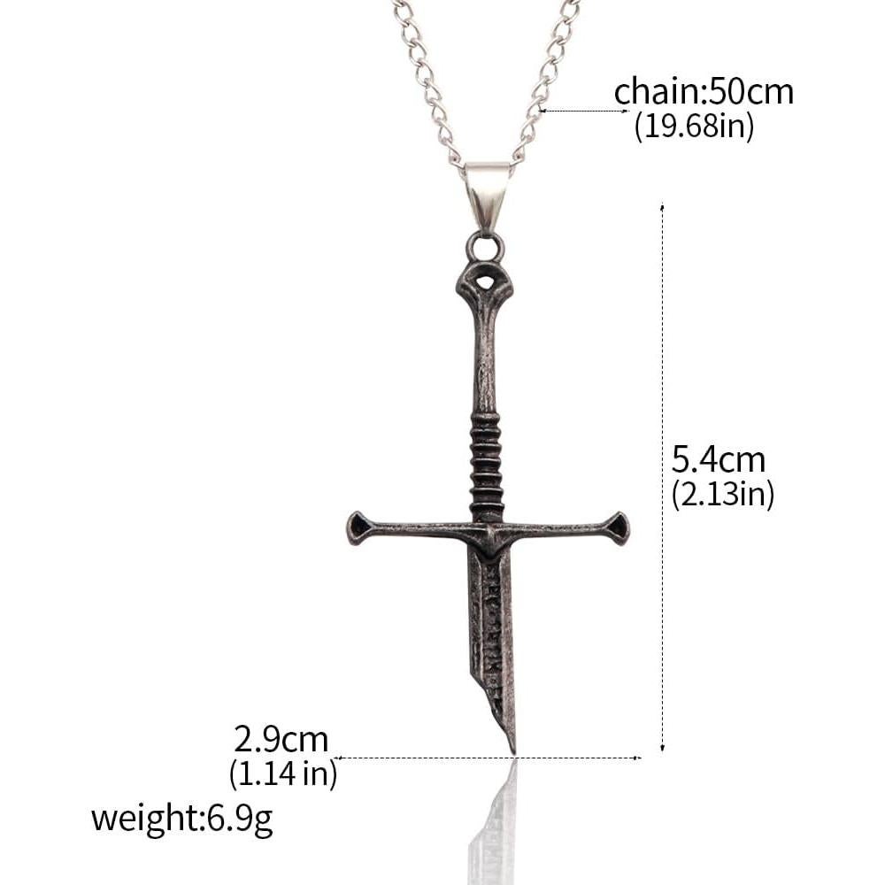 Collar Espada Rota Narsil LOTR - Accesorios Góticos