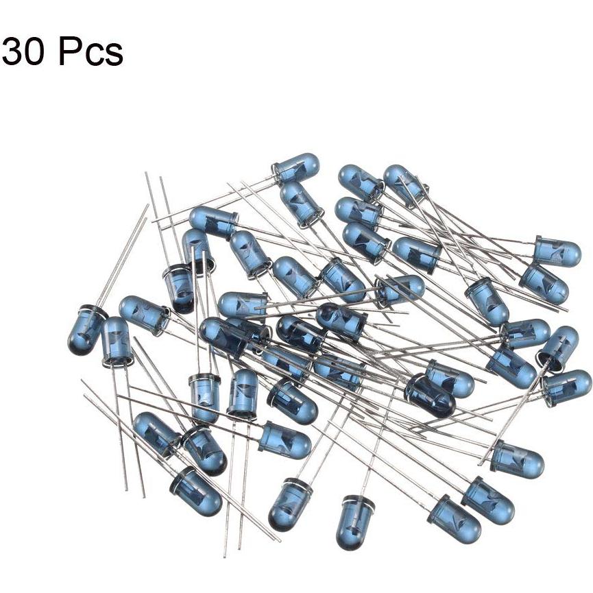 Diodo Emisor Infrarrojo uxcell 30pcs 940nm 1.35V 5mm