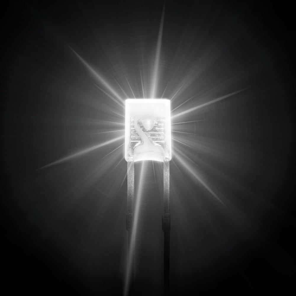 Diodo LED Blanco 2x3x4mm GuuYebe 100pcs DC 3V 20mA