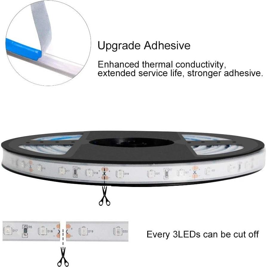 Tira LED Infrarroja 940nm SMD3528 5M 300LEDs 12V 24W IP67