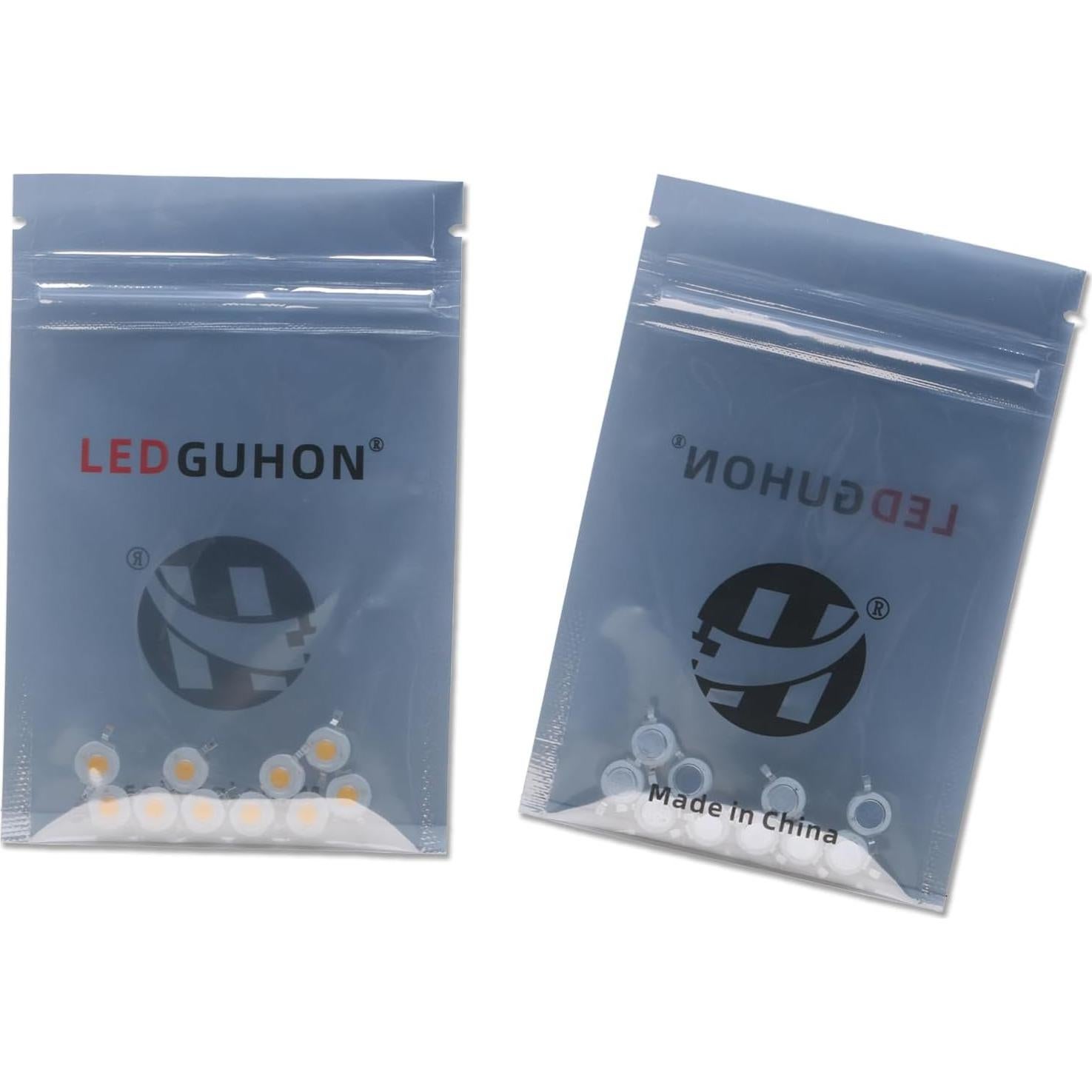 10 Pcs Chip LED 3W Blanco Cálido LEDGUHON CRI 95