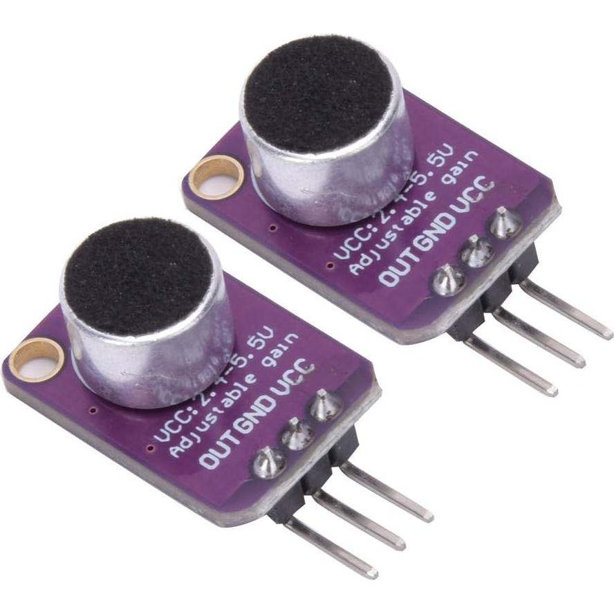 Amplificador de Micrófono Electret Brrnoo 20-20KHz Ajustable