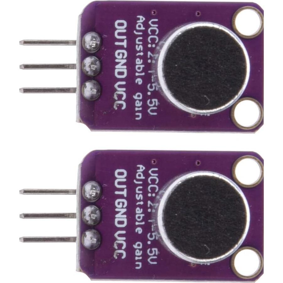 Amplificador de Micrófono Electret Brrnoo 20-20KHz Ajustable