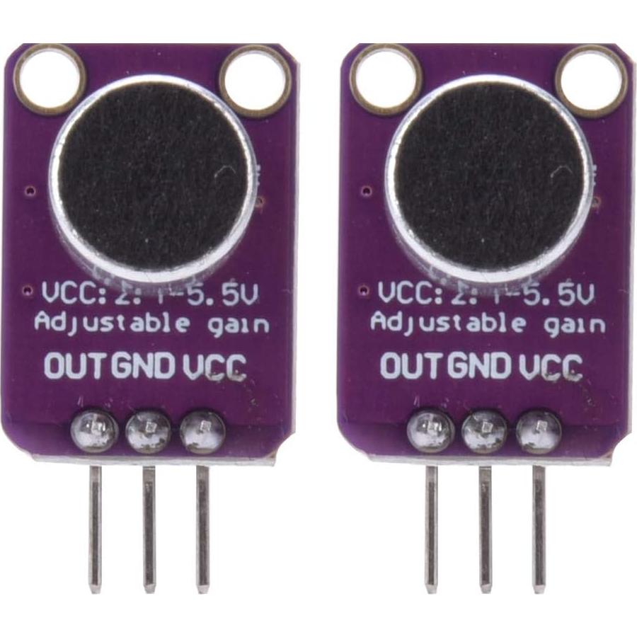 Amplificador de Micrófono Electret Brrnoo 20-20KHz Ajustable