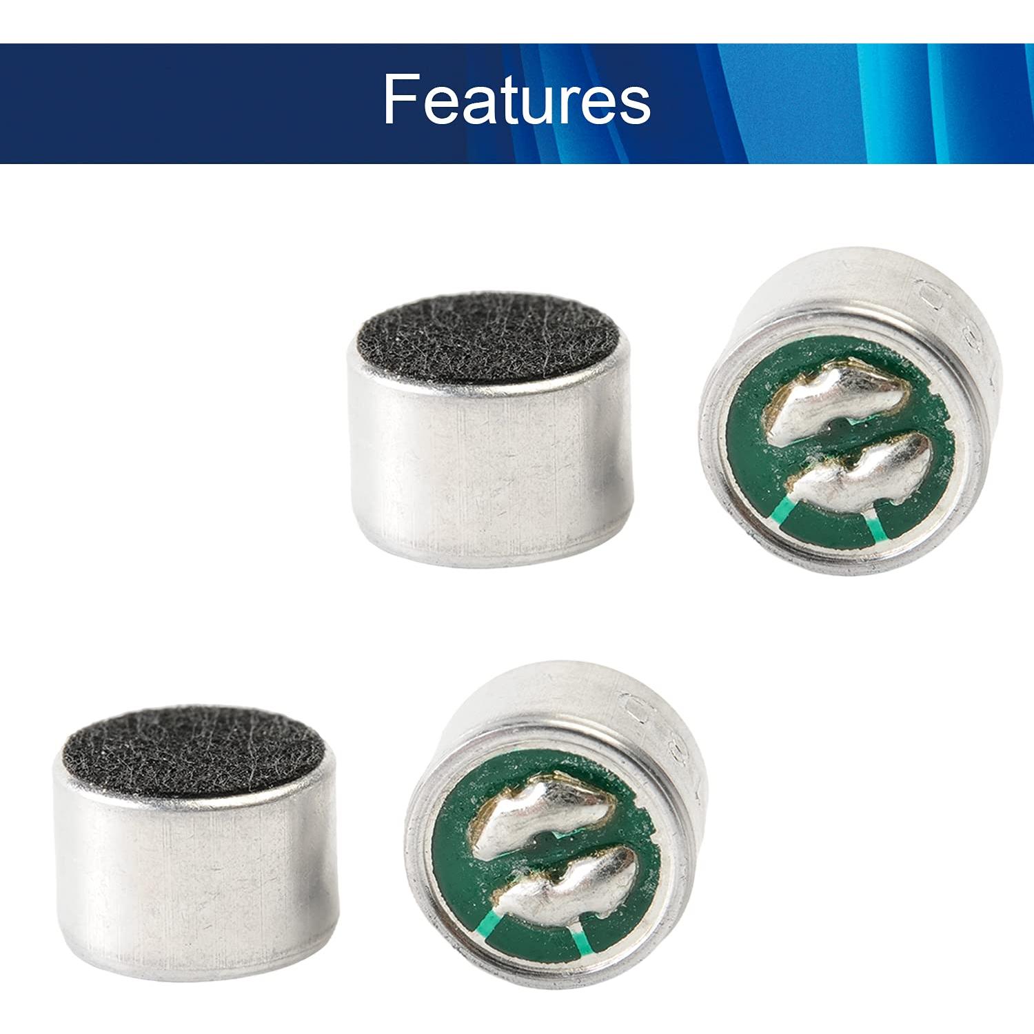 Micrófono Electret Fielect 9767-60DB 10 Pcs 9.7x7mm