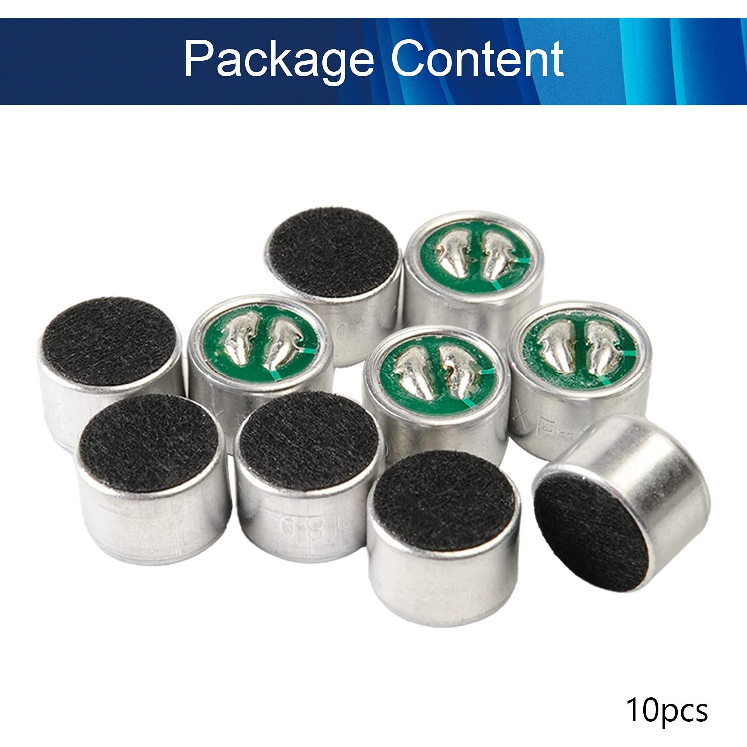 Micrófono Electret Fielect 9767-60DB 10 Pcs 9.7x7mm