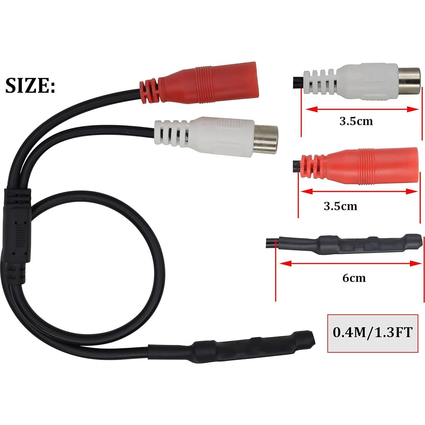 Micrófono de Vigilancia CCTV HCFeng RCA 40.64 cm Alta Sensibilidad