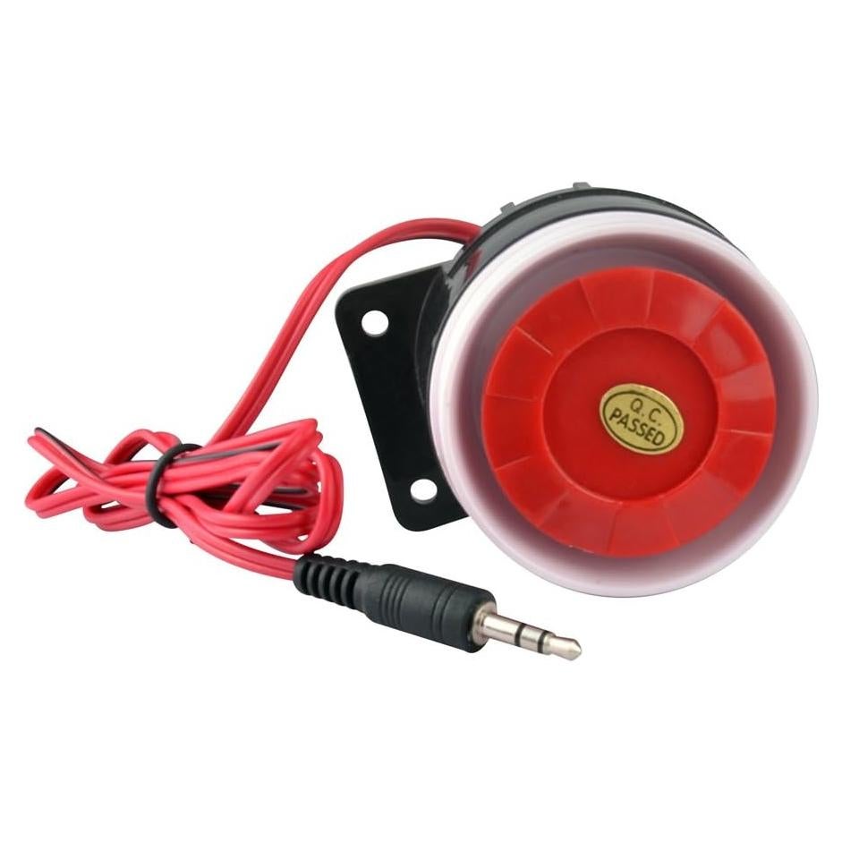 Sirena de Alarma Electrónica Piezoeléctrica Bestgo 120dB 12V