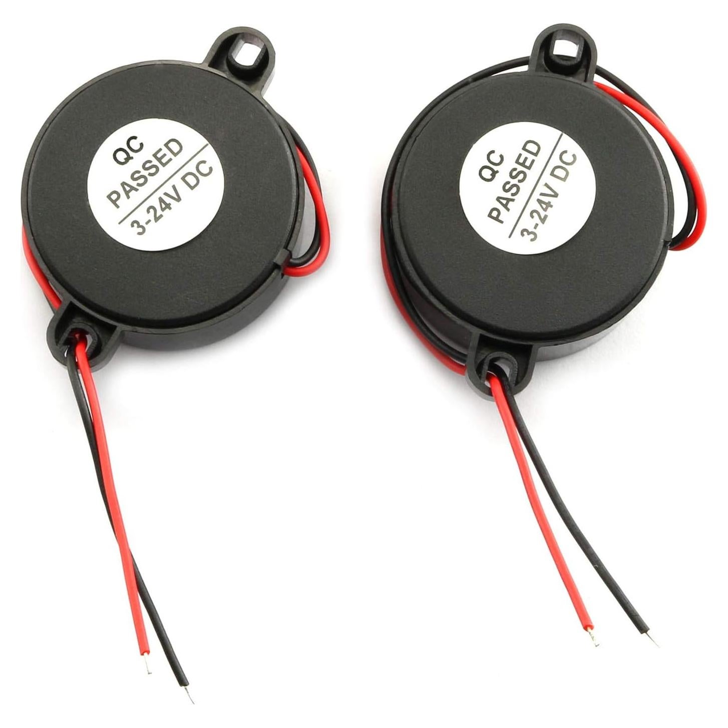 Paquete de 2 Zumbadores Piezoeléctricos Activos 3-24V 85dB