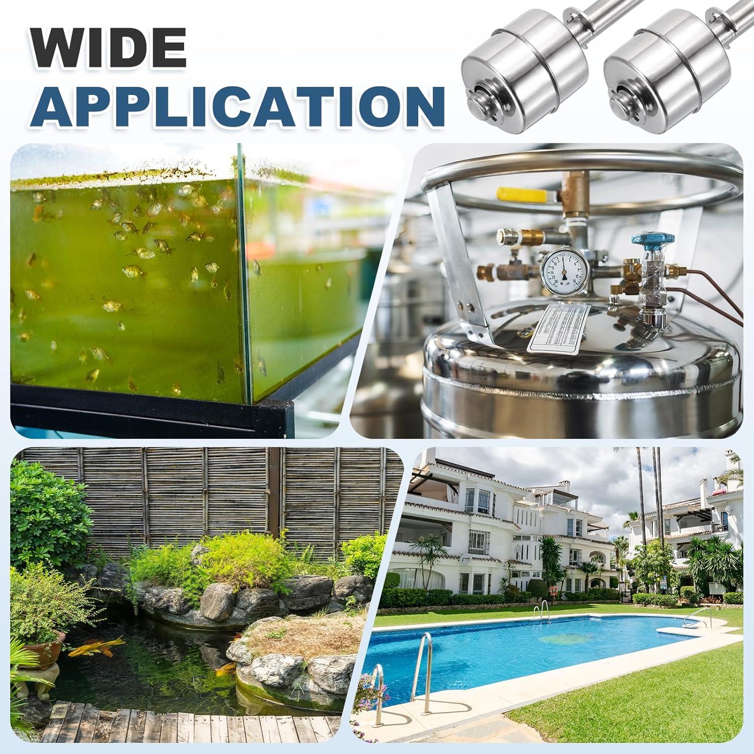 Interruptor de Flotador Acero Inoxidable MECCANIXITY 300mm 110V