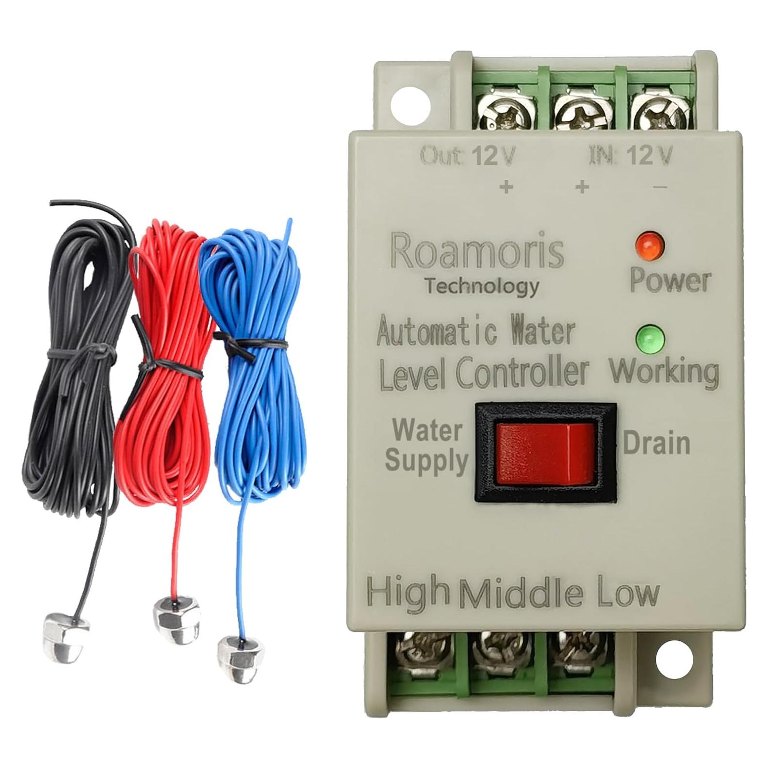Controlador Automático de Nivel de Agua Roamoris WC02 12V