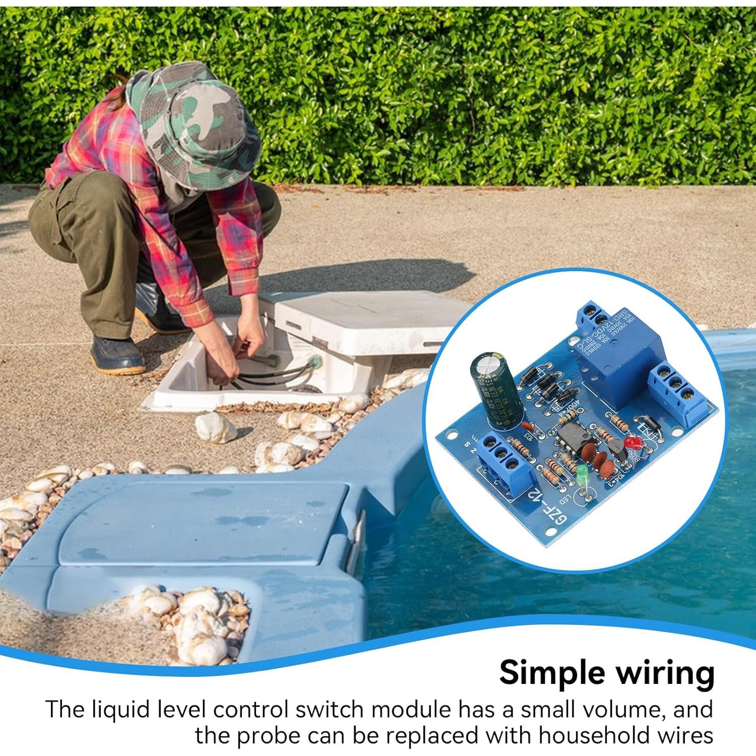 Módulo Interruptor Control Nivel Agua Agatige 9-12V CC