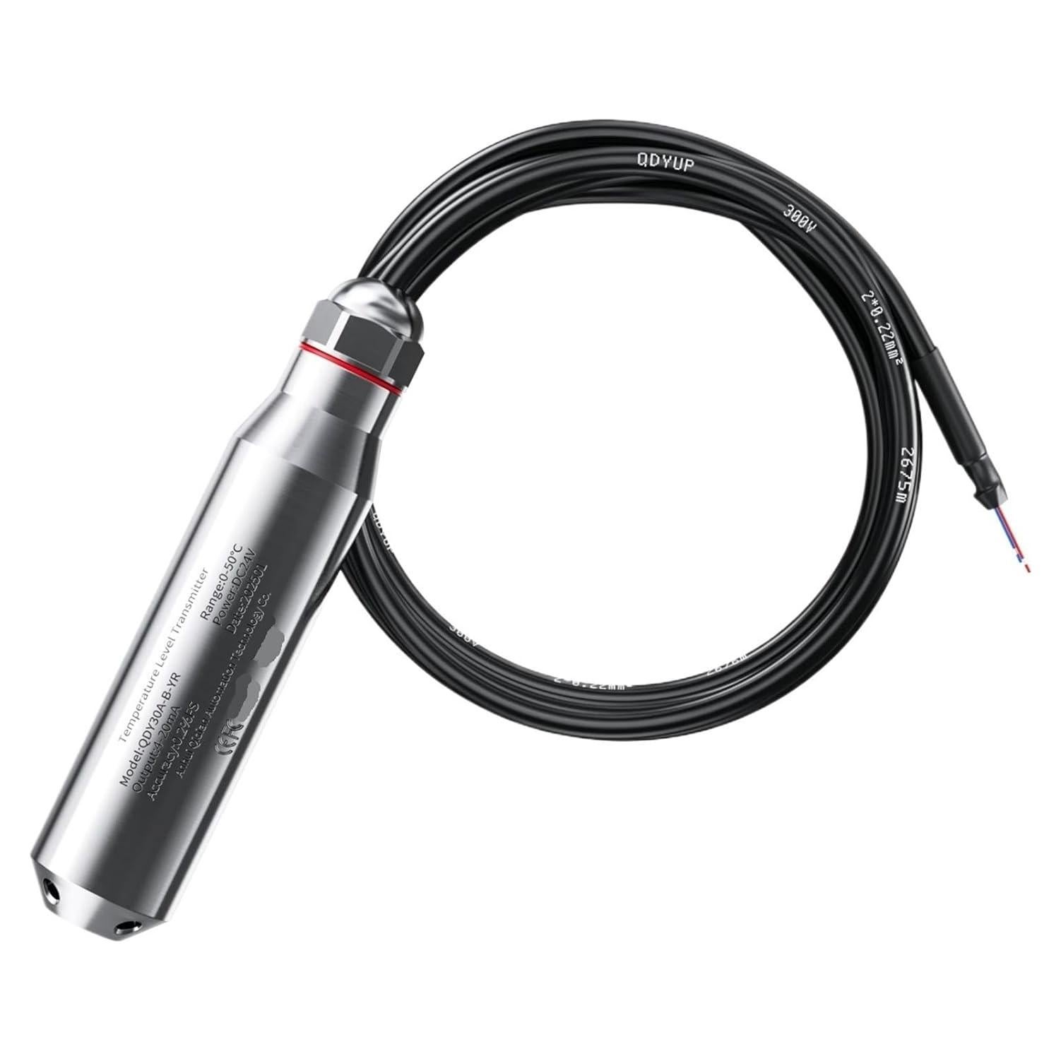 Transmisor de Nivel de Agua ZSYOJOI 0-50°C 10m Cable IP68