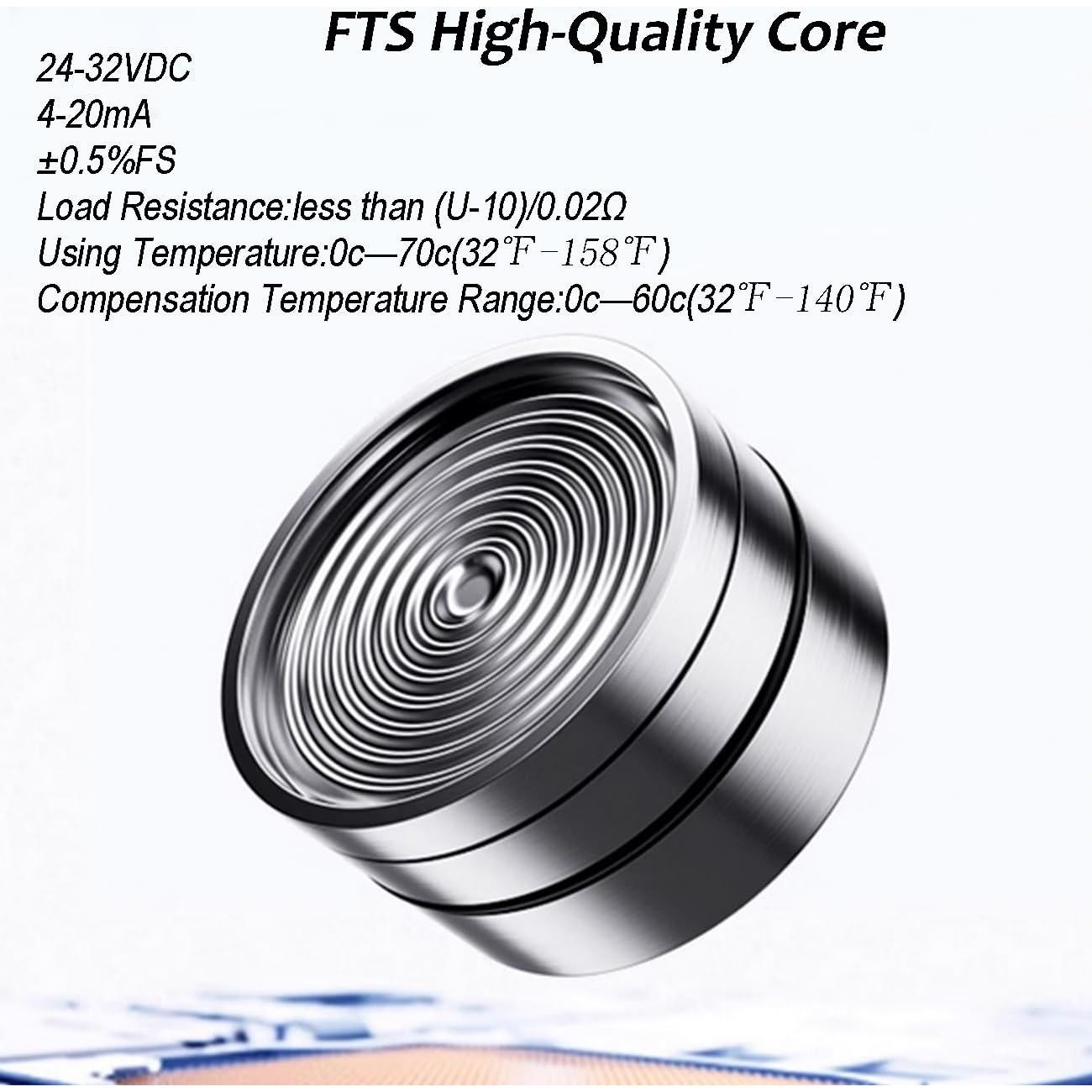 Sensor de Nivel de Agua Submersible INTBUYING 4-20mA IP68 20M