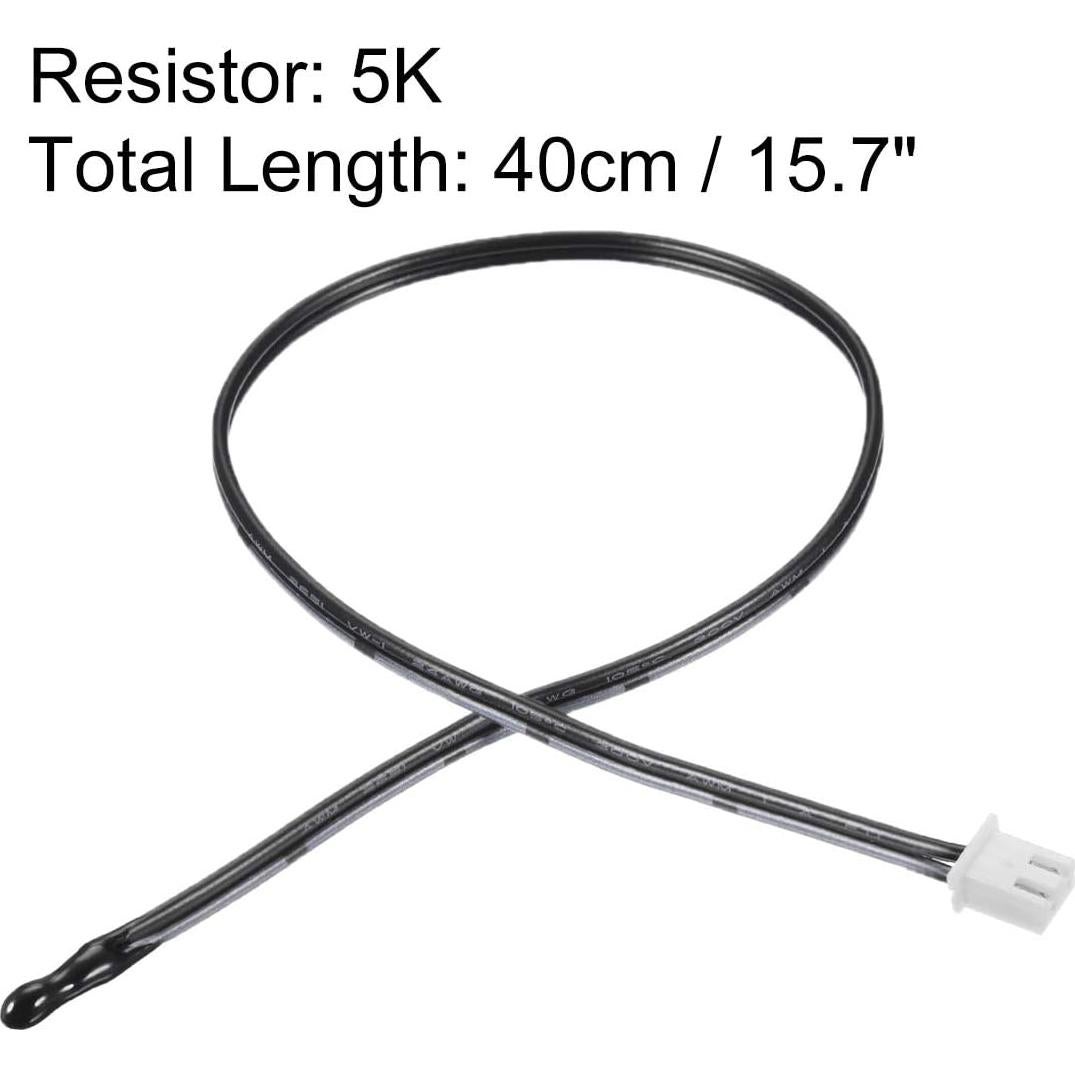Sensor de Temperatura NTC 5K uxcell 40 cm Epoxi para Electrodomésticos
