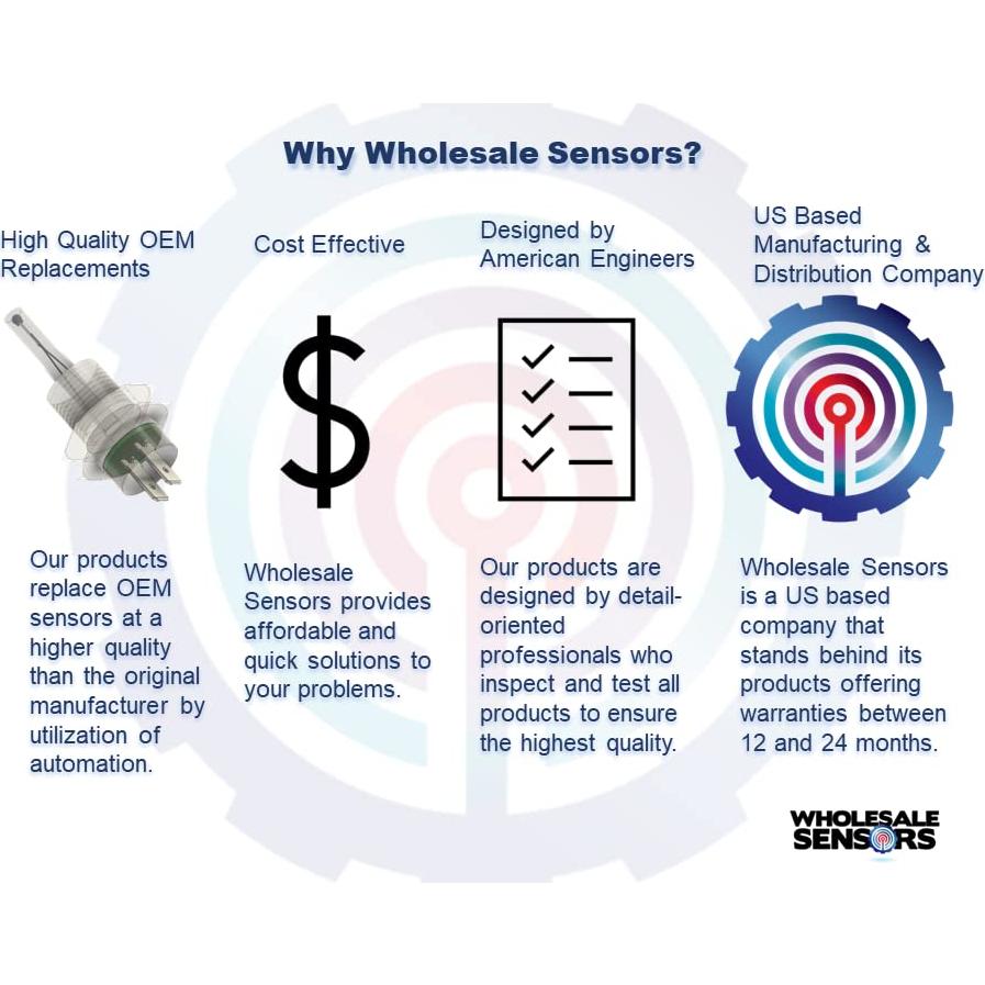 Juego de 2 Sensores de Temperatura Wholesale Sensors para Refrigeradores