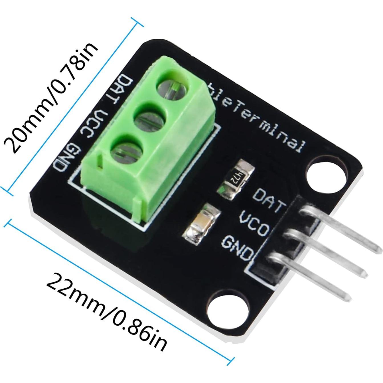 6 Sensores de Temperatura DS18B20 Impermeables 1m para Raspberry Pi