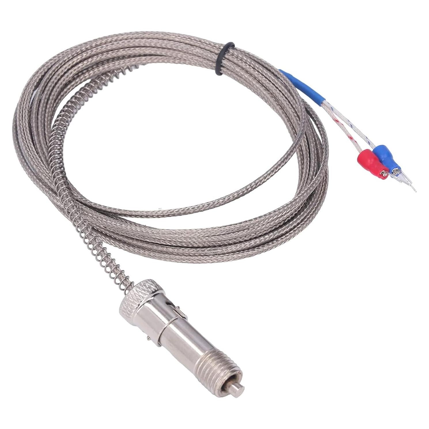 Termopar tipo K Hyuduo 3m acero inoxidable 400°C sonda roscada