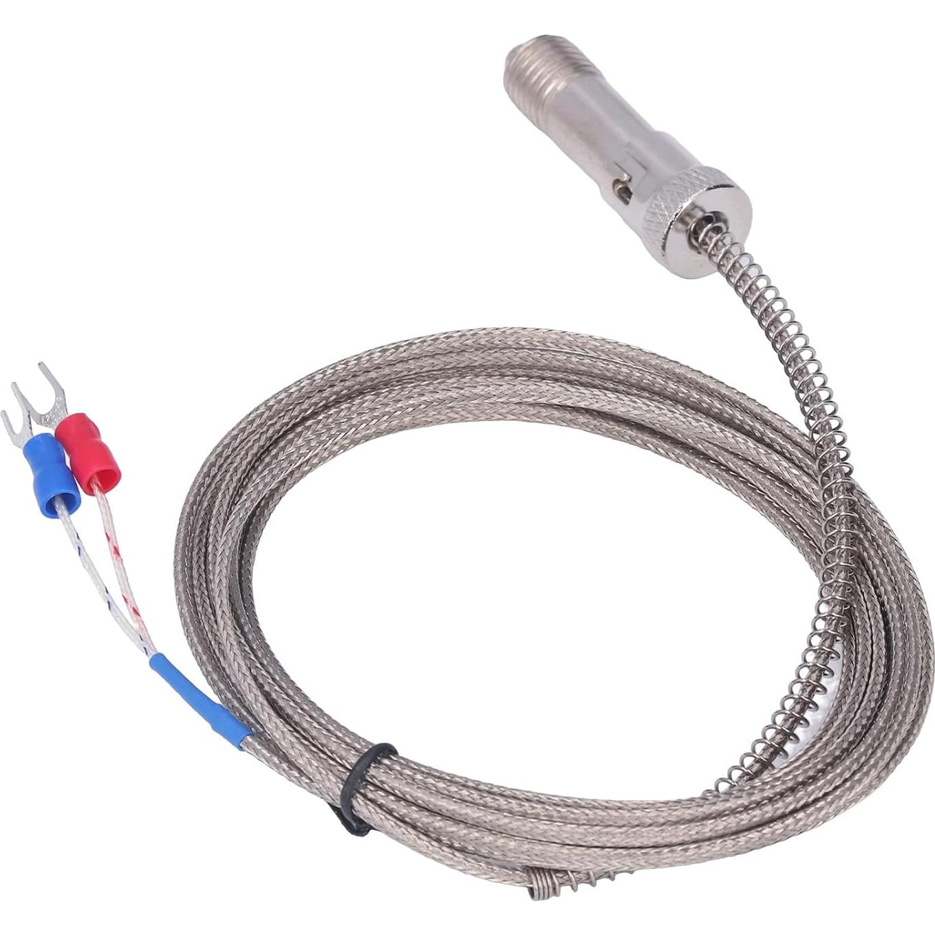 Termopar tipo K Hyuduo 3m acero inoxidable 400°C sonda roscada