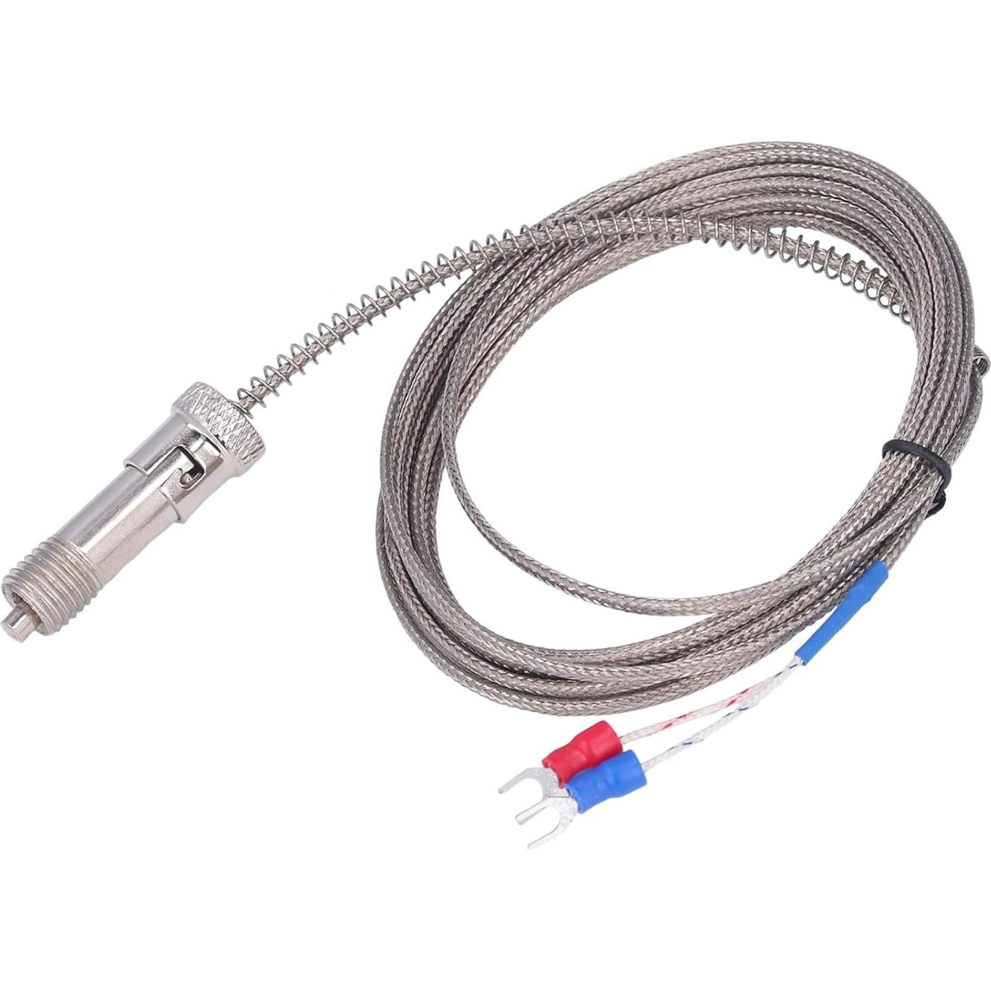 Termopar tipo K Hyuduo 3m acero inoxidable 400°C sonda roscada