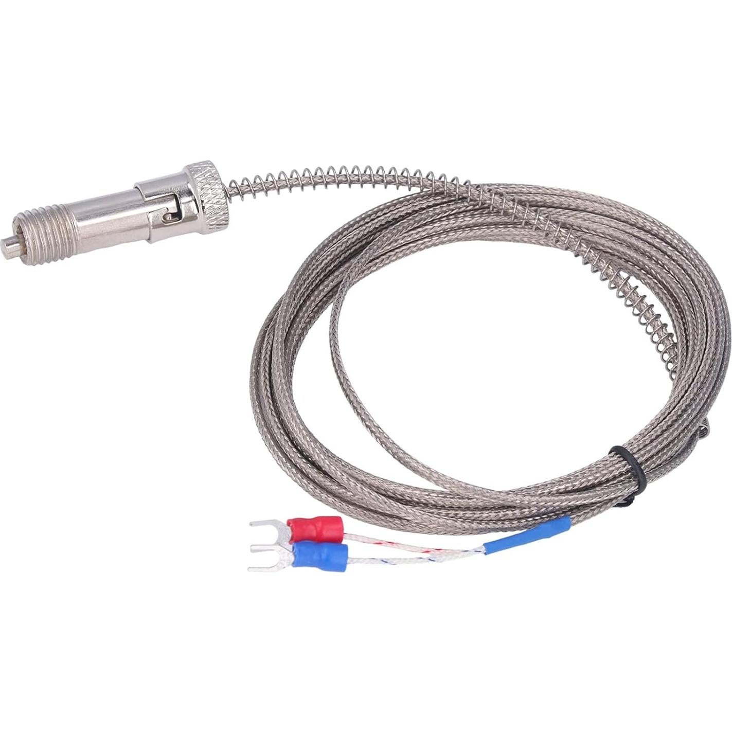 Termopar tipo K Hyuduo 3m acero inoxidable 400°C sonda roscada