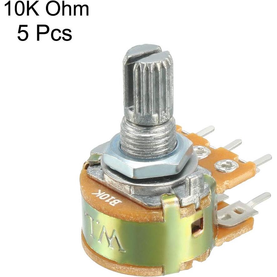 Potenciometro Doble Giro 10K Ohm uxcell WH148 - 10 Piezas