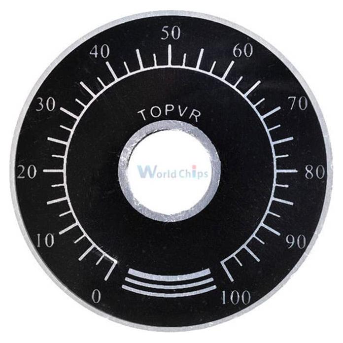 2 Piezas Perilla de Potenciómetro Digital 0-100 WTH118