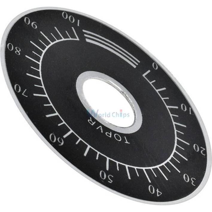 2 Piezas Perilla de Potenciómetro Digital 0-100 WTH118