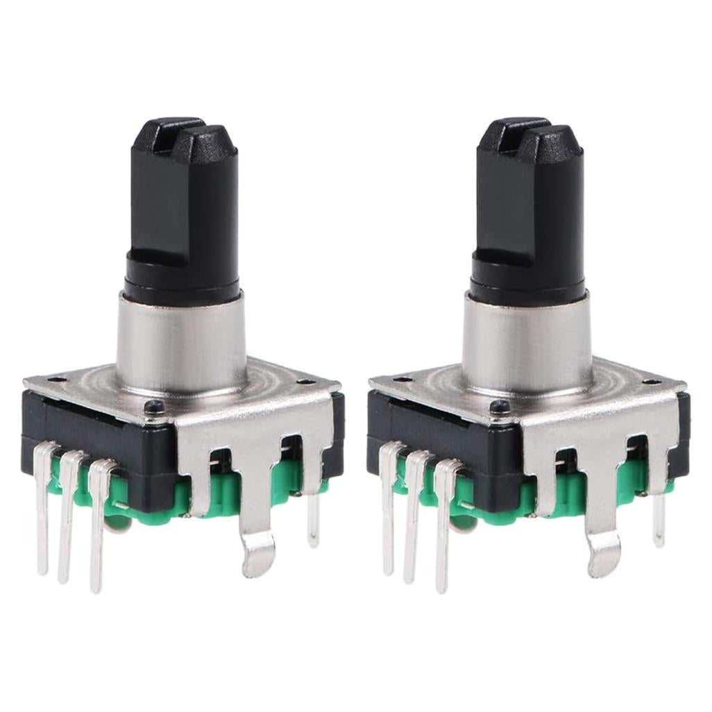 Encoder Rotativo uxcell 360 Grados 7 Pines Tipo D Verde 2pcs