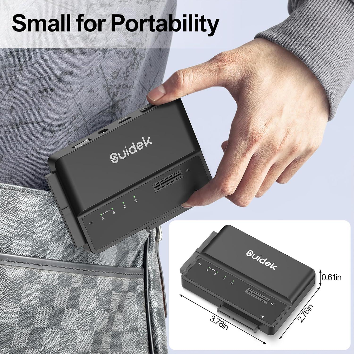 Adaptador USB-C M.2 a SATA/IDE SUIDEK 10Gbps Sin Herramientas