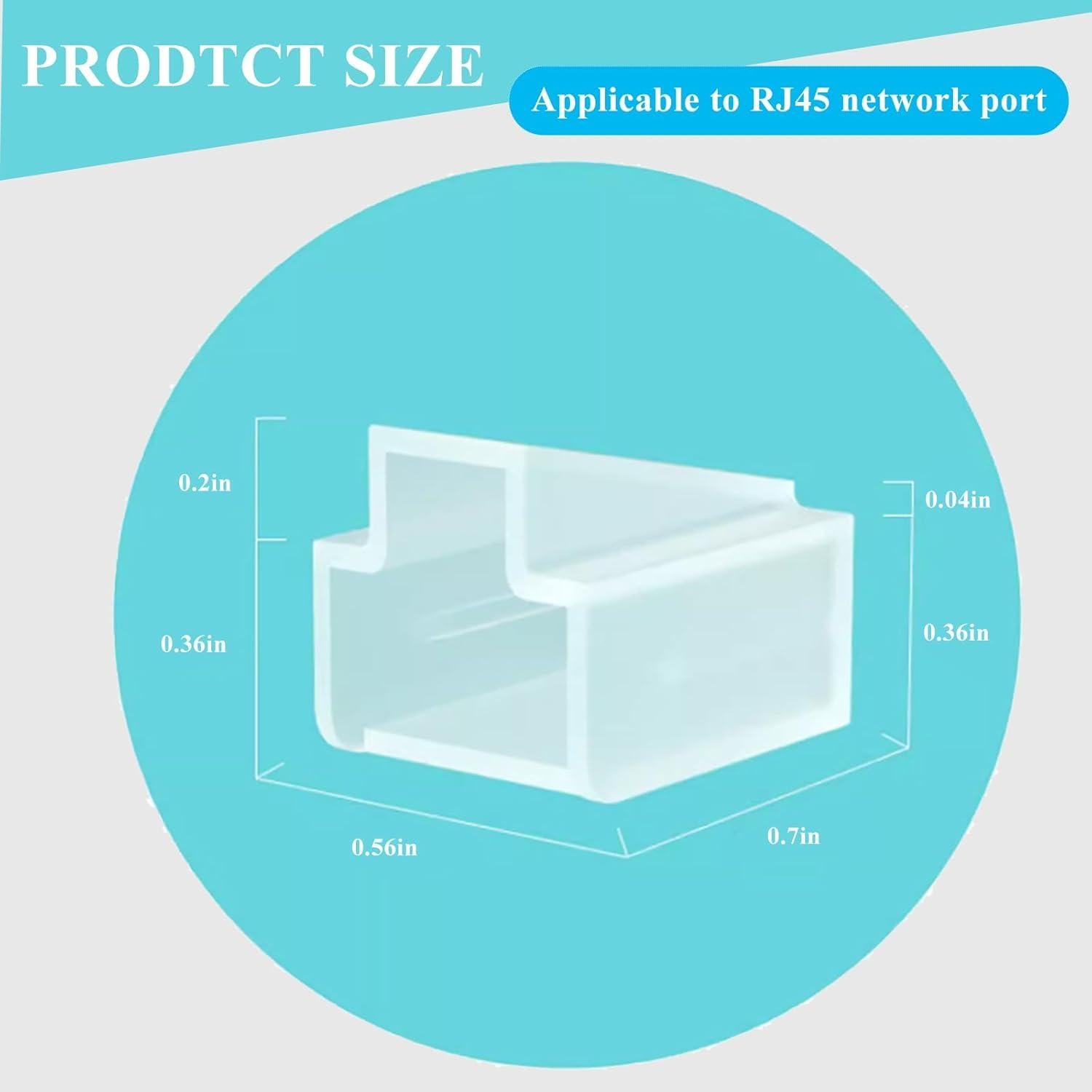 36 Conectores RJ45 Tapa de Polvo Protector PoParttg