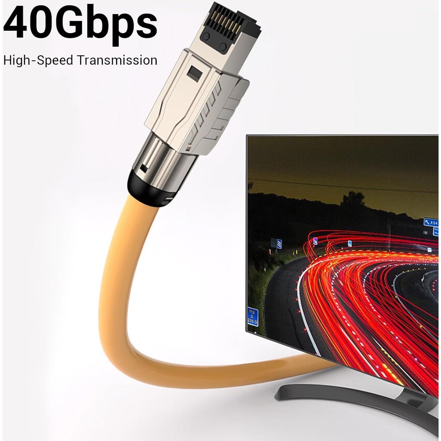 Conectores RJ45 Cat 8 ZOERAX Paquete de 12 Apantallados